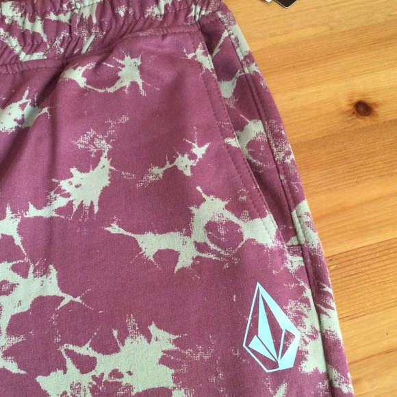 Volcom Men's Vamo Fleece Purple Sweatpant Size M,L - Picture 4 of 12
